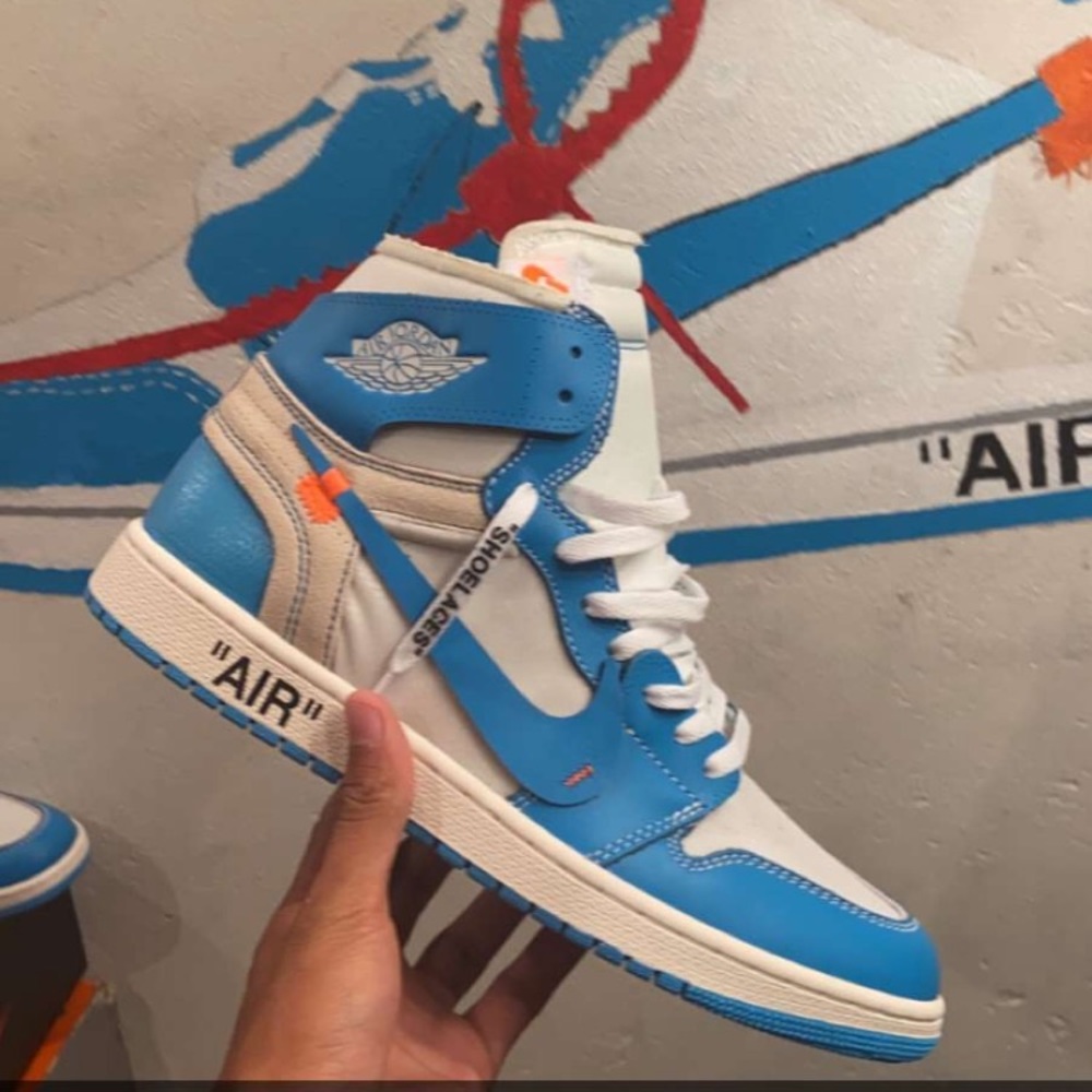 off white jordan 1 retro unc